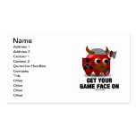 Get Your Game Face On (Viking with Shield Hatchet) Business Cards