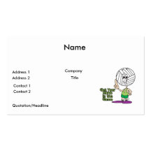 get your head in the game volleyball business card templates