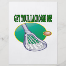 Get Your Lacrosse On Personalized Flyer