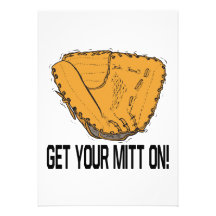 Get Your Mitt On Personalized Invitations