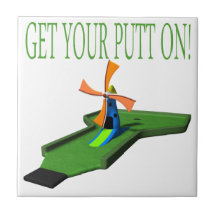 Get Your Putt On Ceramic Tile