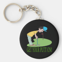 Get Your Putt On Key Chain