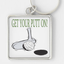 Get Your Putt On Key Chain
