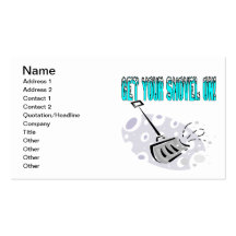 Get Your Shovel On Business Card Templates