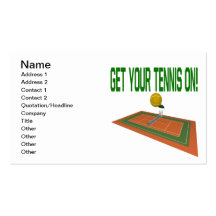 Get Your Tennis On Business Cards