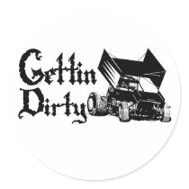 Gettin1 Round Sticker