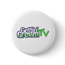 Gettin' Grown TV Green & Purple Logo Merchandise Pin