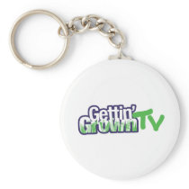 Gettin' Grown TV Green & Purple Logo Merchandise Keychain