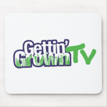 Gettin' Grown TV Green & Purple Logo Merchandise Mousepads