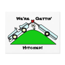 Gettin' Hitched Engagement Postcards