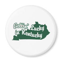 Gettin' Lucky in Kentucky Magnets