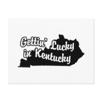 Gettin' Lucky in Kentucky Post Card