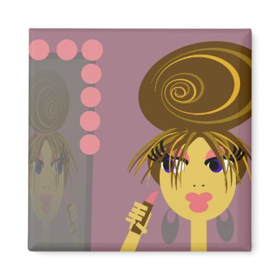Gettin Ready Pop Art Magnet by Derora