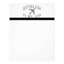 Getting High Airline Pilot Letterhead Template