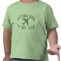 Getting High Airline Pilot Tee Shirts