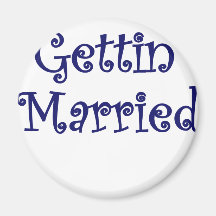 Getting Married Fridge Magnets
