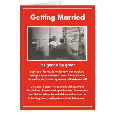 Getting Married need groomsmen ushers - FUNNY by tomrent
