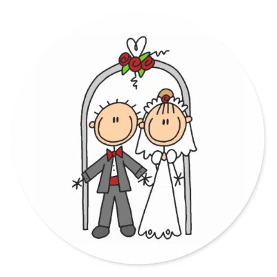 Getting Married Sticker by stick_figures