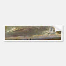Gewitterstimmung Near Dresden By Dahl Johan Christ Bumper Stickers