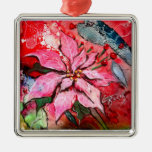 GG's Hand-Painted Poinsettia Ornament