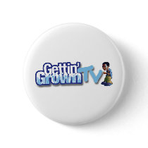 GGTV NC Blue Logo with Character Pinback Button