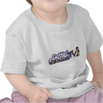 GGTV Purple Glowing Logo with Character T Shirts