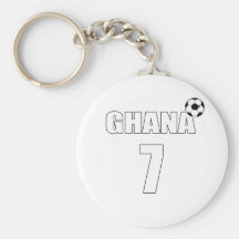 Ghana 7 soccer stars number seven Ghana gifts Key Chain