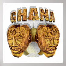 Ghana Ancient soccer football Kofi KolKalli gifts Print