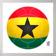 Ghana - Black Stars Football Posters
