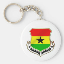 Ghana coat of arms Ghanaian crest badge Keychain