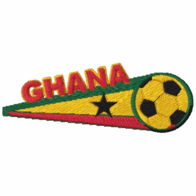 Ghana Embroidered Mens Polo Shirt