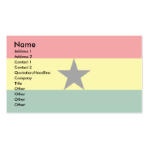 Ghana Flag Business Cards