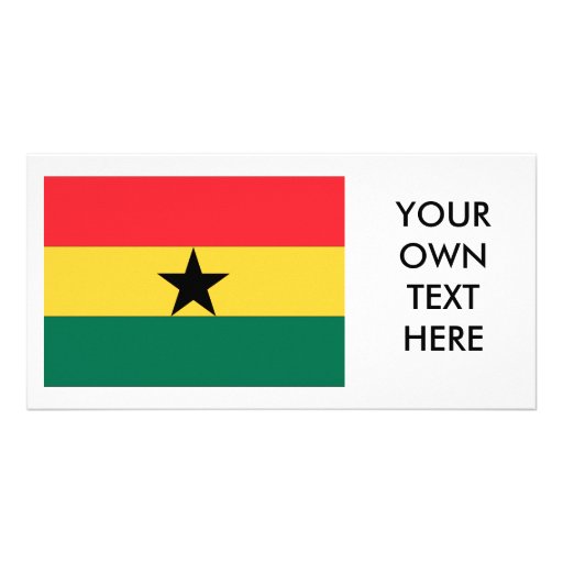 Ghana Flag Photo Greeting Card