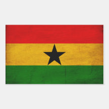 Ghana Flag Rectangular Stickers
