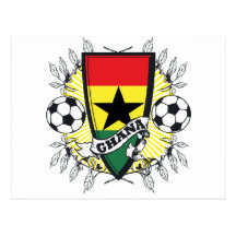 Ghana Futbol Postcard