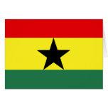 Ghana High quality Flag Card