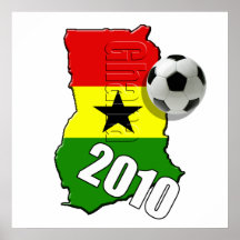 Ghana Map flag of Ghana soccer ball gifts Posters