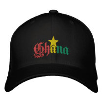 Ghana Star flag of Ghana Ghanian cap Embroidered Baseball Caps