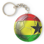 Ghanaian flag of Ghana Soccer ball for fans Key Chains