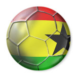 Ghanaian flag of Ghana Soccer ball for fans Fridge Magnet