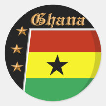 Ghanaian flag stickers