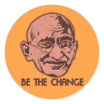 Ghandi Be The Change stickers