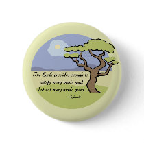 Ghandi Earth quote Pin