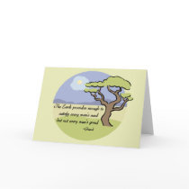 Ghandi Earth quote Cards