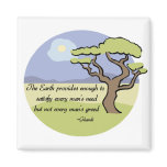 Ghandi Earth quote magnet