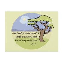 Ghandi Earth quote Post Card