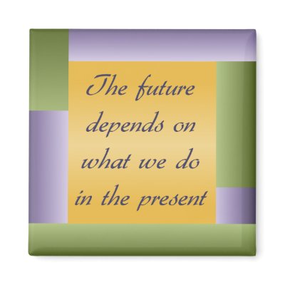 Ghandi inspirational quote Magnet by slamdunksapparel