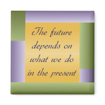 Ghandi inspirational quote Magnet