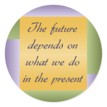Ghandi inspirational quote Stickers
