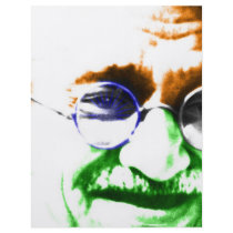 Ghandi on Subtle Indian Flag Custom Flyer